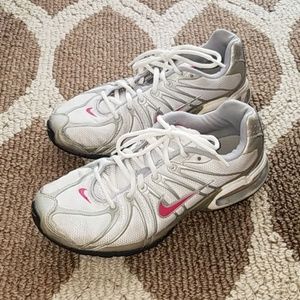 Women's White and Pink Nike Air Max Size 9